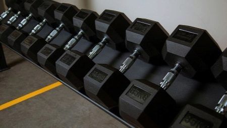 Шестигранні прогумовані гантелі Hexagon від 2.5 до 25 кг зі стійкою D-275 фото
