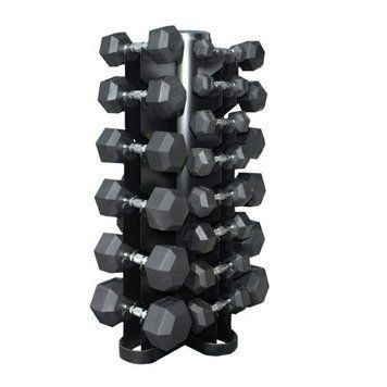 Гантелі шестигранні ряд 1-20 кг Rubber Hexagon Dumbbell Hexagon 240kg фото