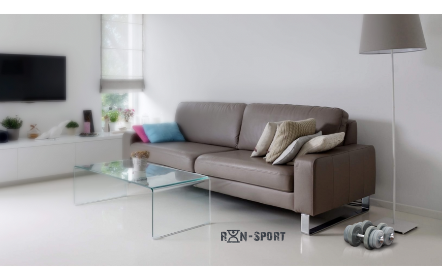 Гантелі розбірні по 11 кг RN-Sport Gray з хромованими грифами 11 kg hrom GRAY фото