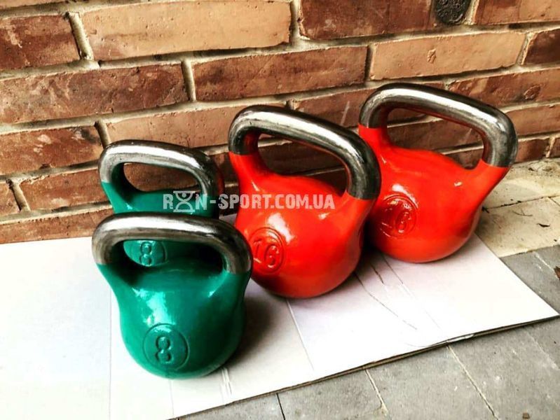 Гиря чавунна на 8 кг RN-Sport чорний grd_8 фото