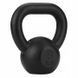 Гиря чавунна 6 кг металева чорний KETTLEBELL/6 фото 2