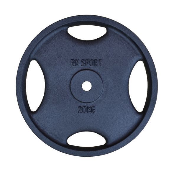 Блін (диск) RN-Sport 20 кг під гриф d-25 мм для штанги з Quatro хватом RN_quatro 20-27 фото