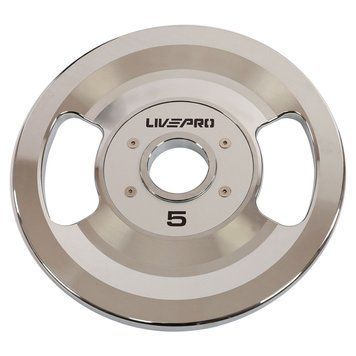 Блини диски сталеві 2 Handle металева втулка LiveUp LP8338-5 &oslash;51мм 5кг сірий LP8338-5 фото