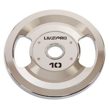 ББлини диски сталеві 2 Handle металева втулка LiveUp LP8338-10 &oslash;51мм 10кг сірий LP8338-10 фото